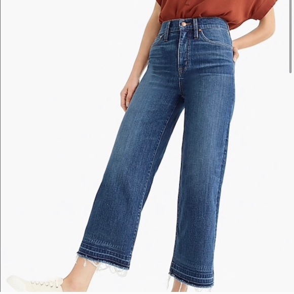 j crew wide leg crop